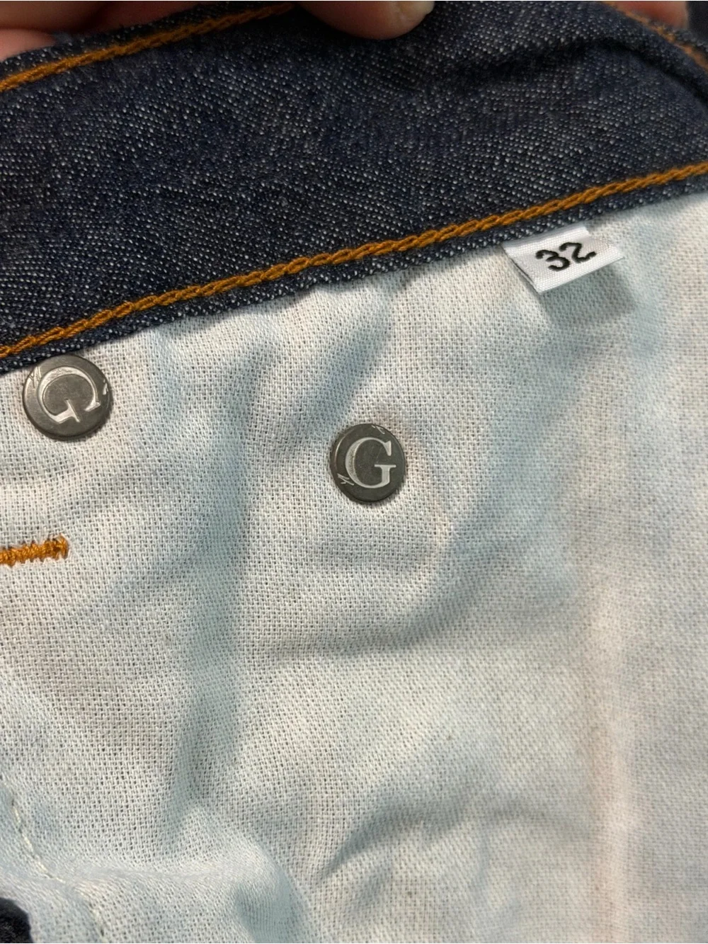 GUSTIN Men's  Slim Fit Raw Selvedge Denim Jeans Super Light NWOT waist 30